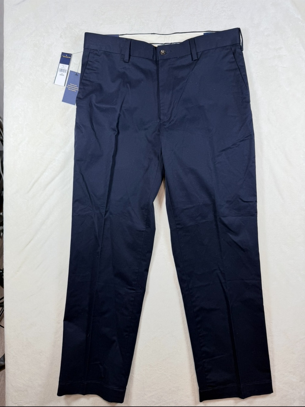 NWT Polo Ralph Lauren 33W 30L Navy Stretch Classic Fit Chinos